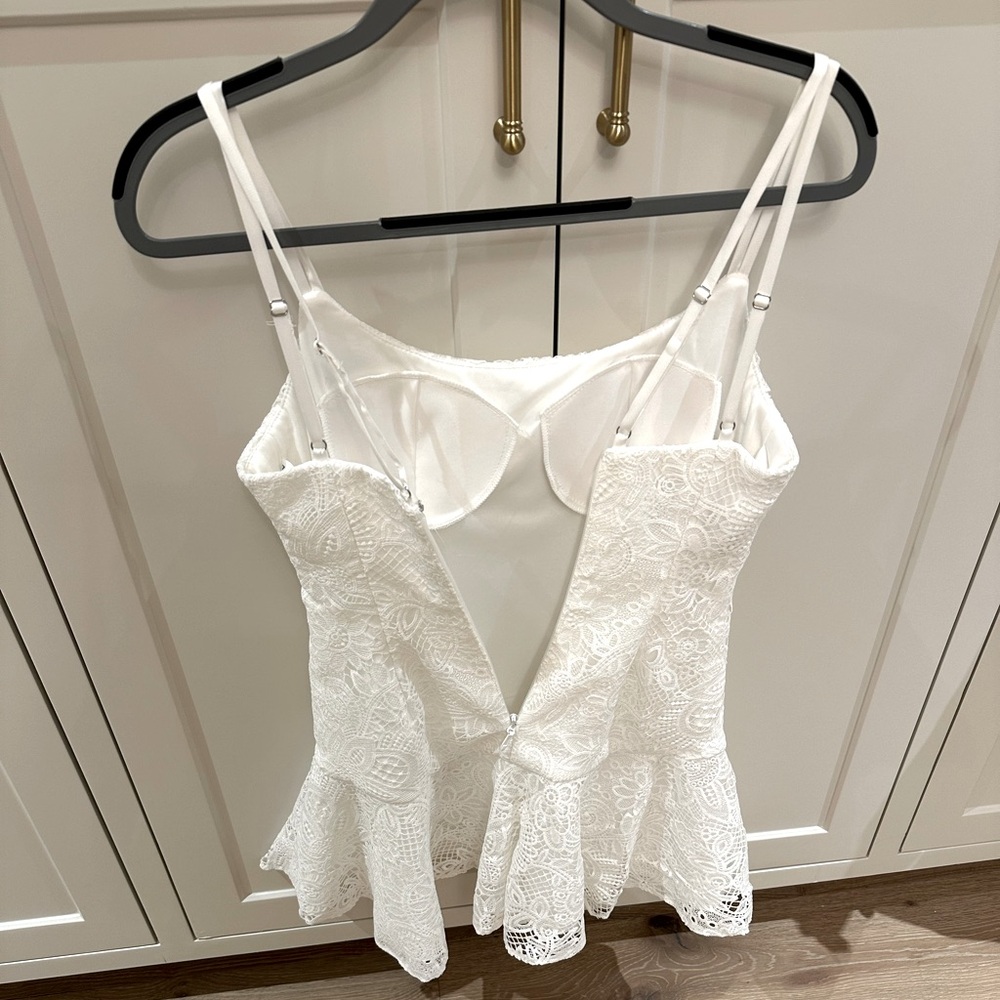 Azazie white Lace Dress - Picture 5 of 11